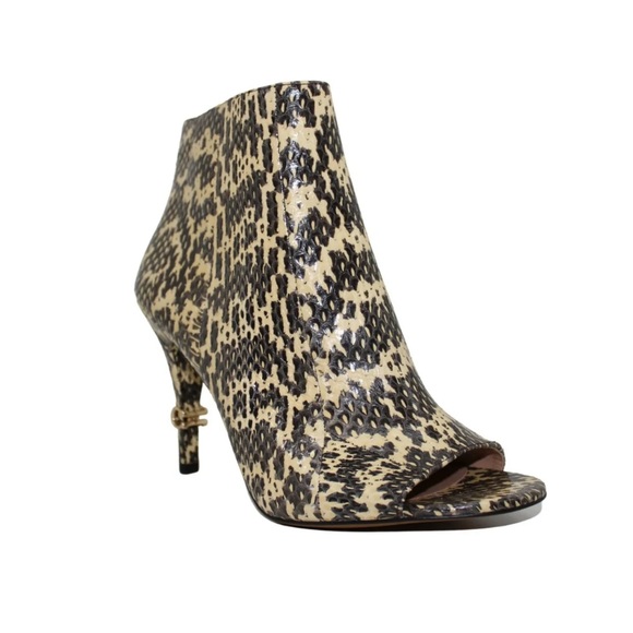 Coach Leather Peep Toe Helled Ankle Boots - New In Box - Size 8.5 - Reemoly - Picture 15 of 16